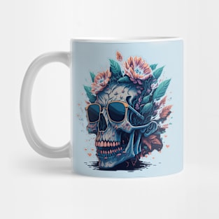 Pastel Flower Skull Mug